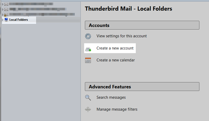 Configuration Thunderbird Mail