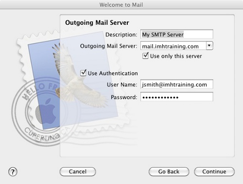 Configuration SMTP