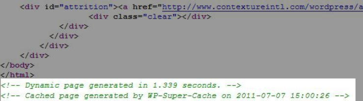 WordPress: vérification de l'installation de WP Super Cache Plugin WordPress: vérification de l'installation de WP Super Cache Plugin