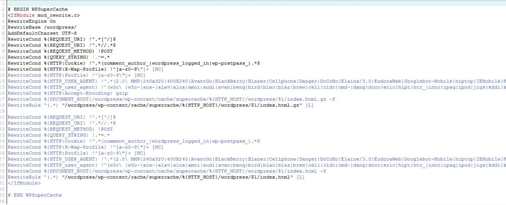 WordPress: .htaccess vérification WordPress: .htaccess vérification