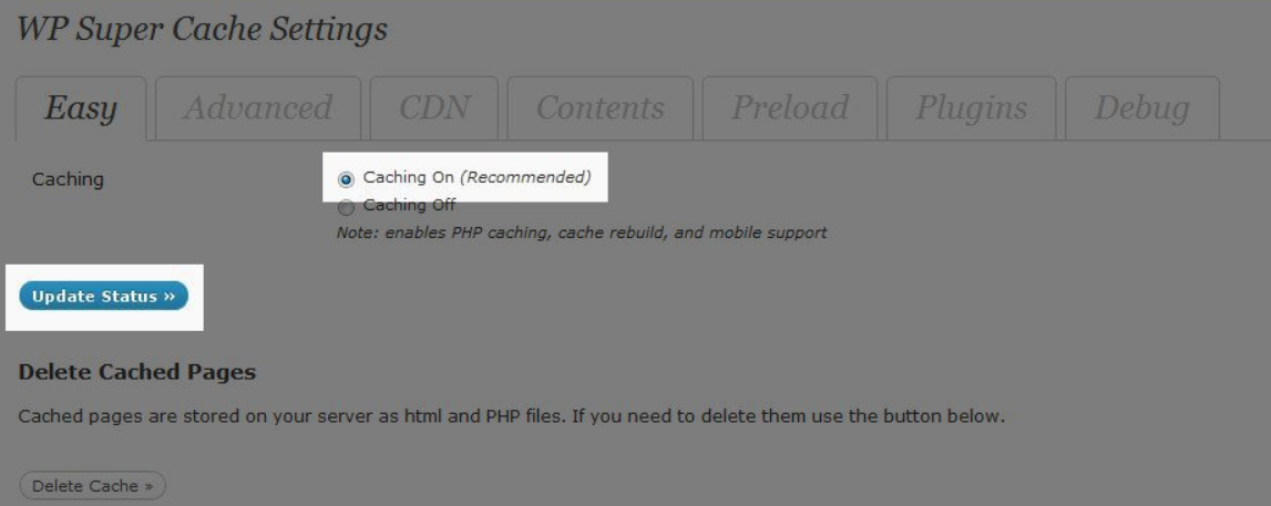 WordPress:activation du plugin Super Cache WordPress:activation du plugin Super Cache