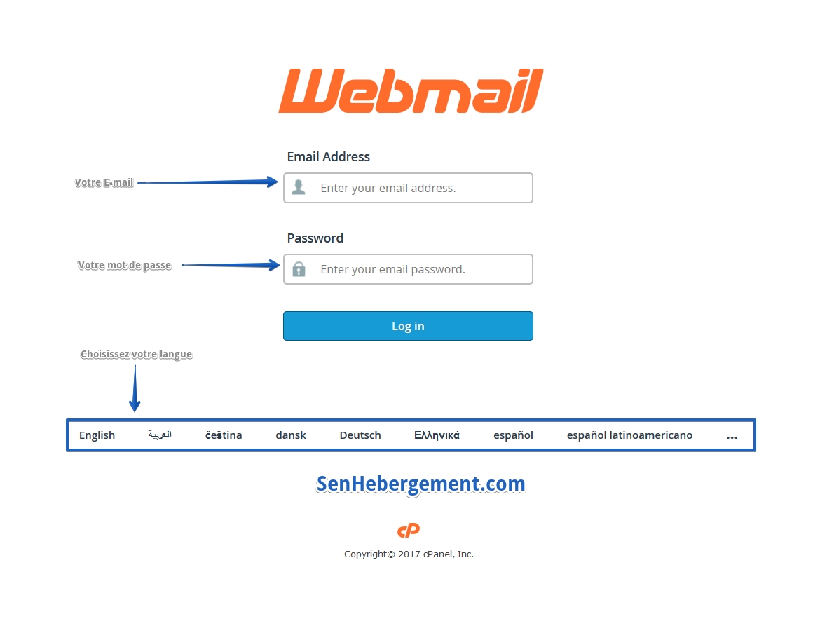 SenHebergement - Webmail
