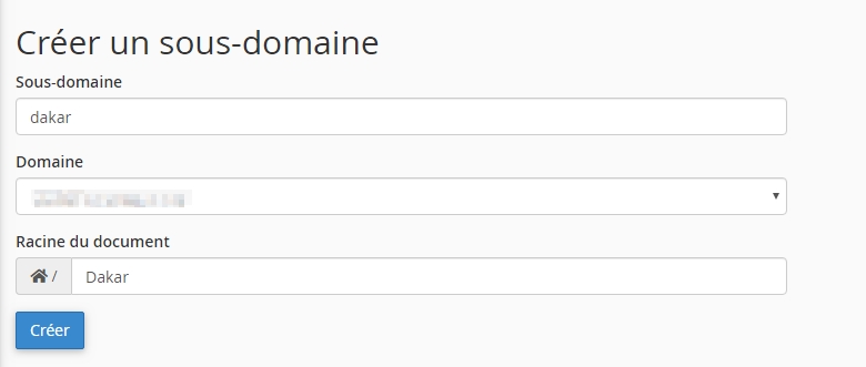 Comment créer un Sous-domaine